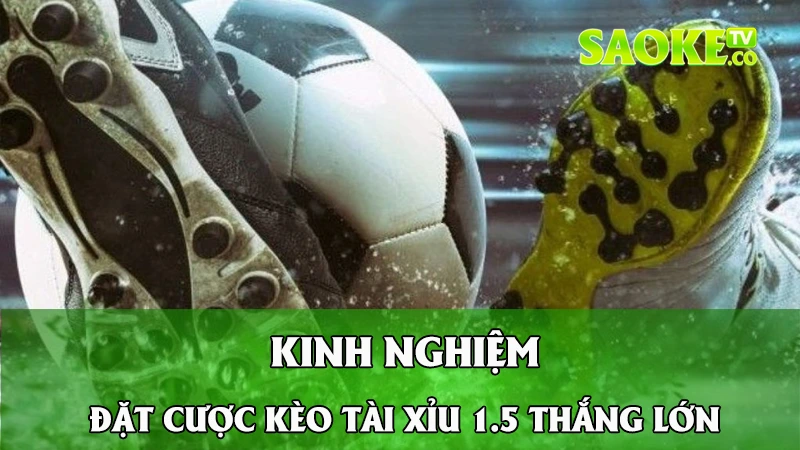 Kinh nghiệm đặt cược kèo tài xỉu 1.5 thắng lớn